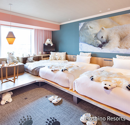 the modern city hotel of Hoshino Resort